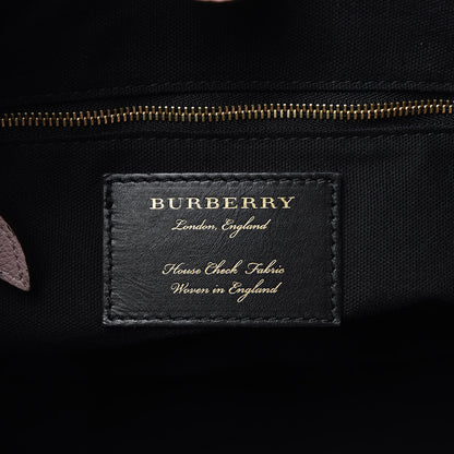 Burberry Grainy Calfskin House Check Small Canterbury Tote Pale Orchid 6 of 12