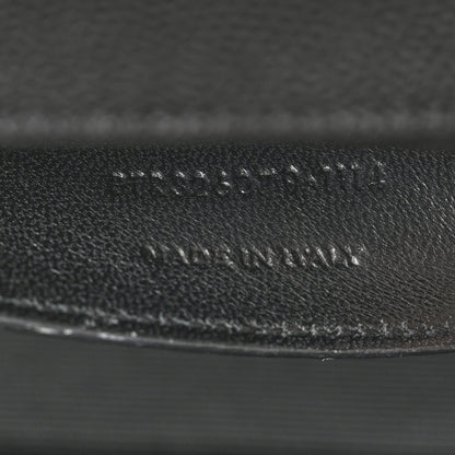 Saint Laurent Grain De Poudre Monogram Cassandre Clutch Black 8 of 9