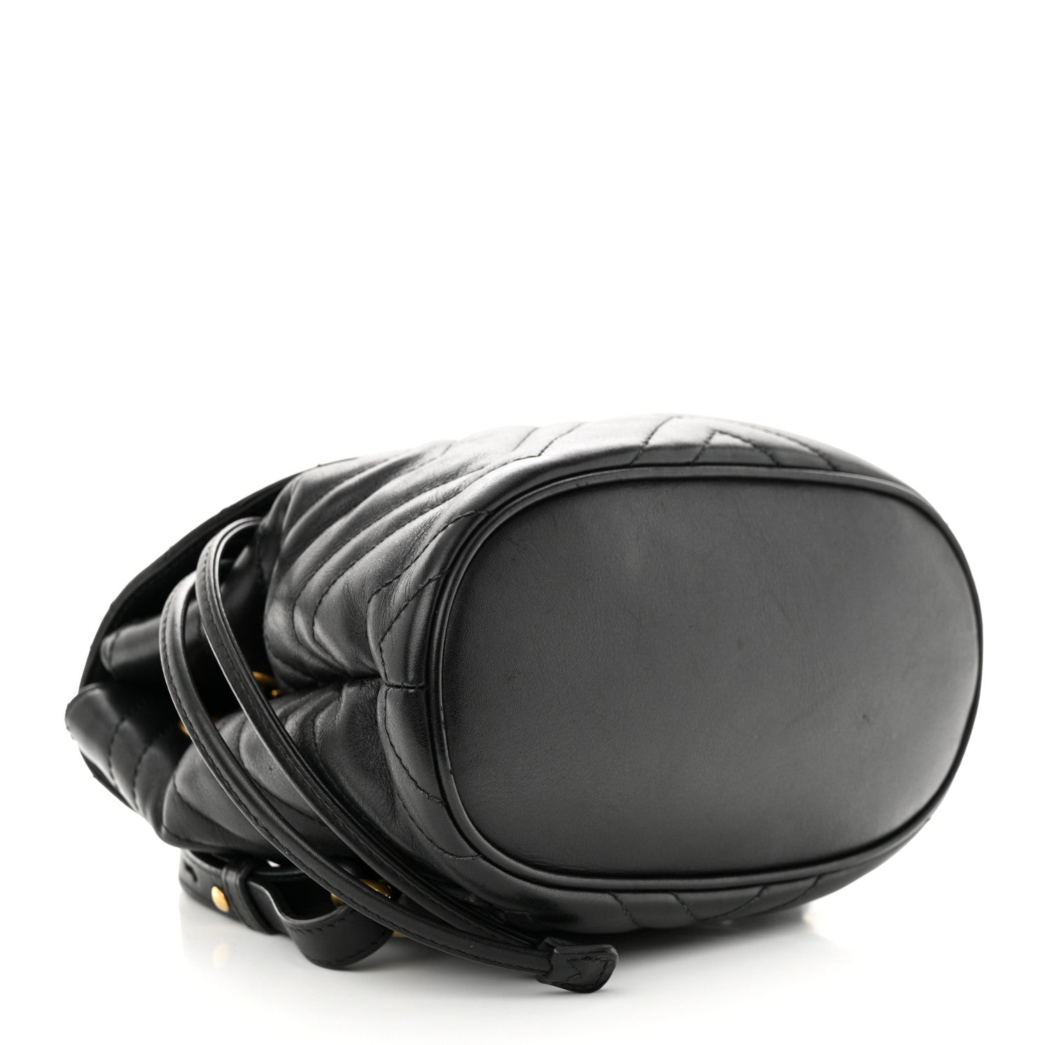 Gucci Calfskin Matelasse GG Marmont Flap Backpack Black 4 of 11