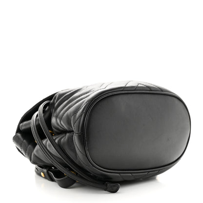 Gucci Calfskin Matelasse GG Marmont Flap Backpack Black 4 of 11