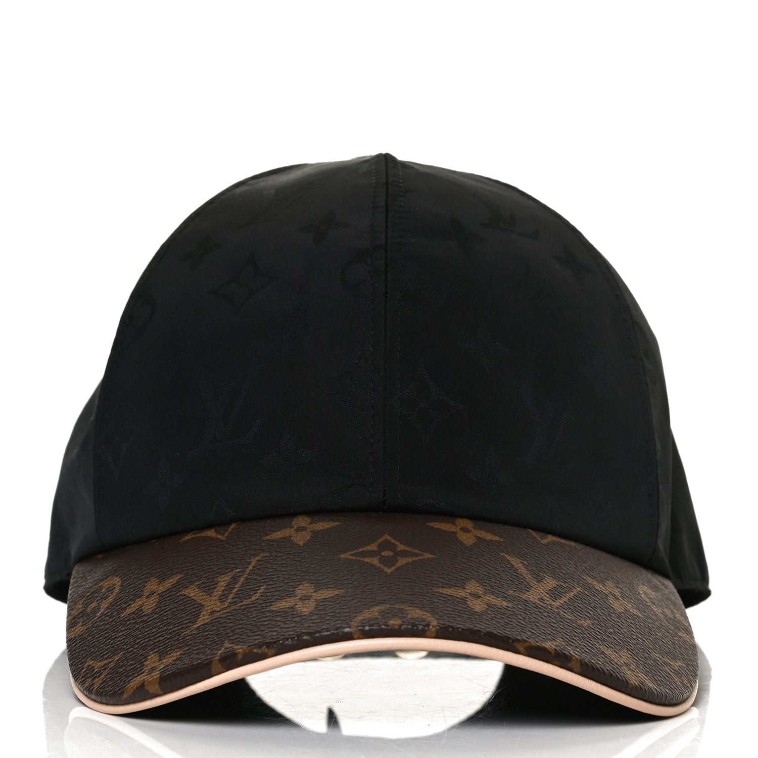 Louis Vuitton Polyester Silk Monogram LV Get Ready Cap M Black 2 of 7