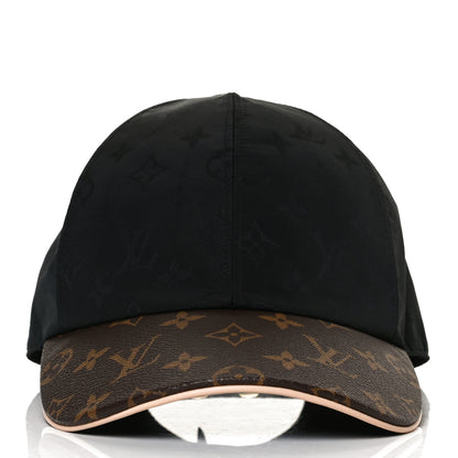 Louis Vuitton Polyester Silk Monogram LV Get Ready Cap M Black 2 of 7
