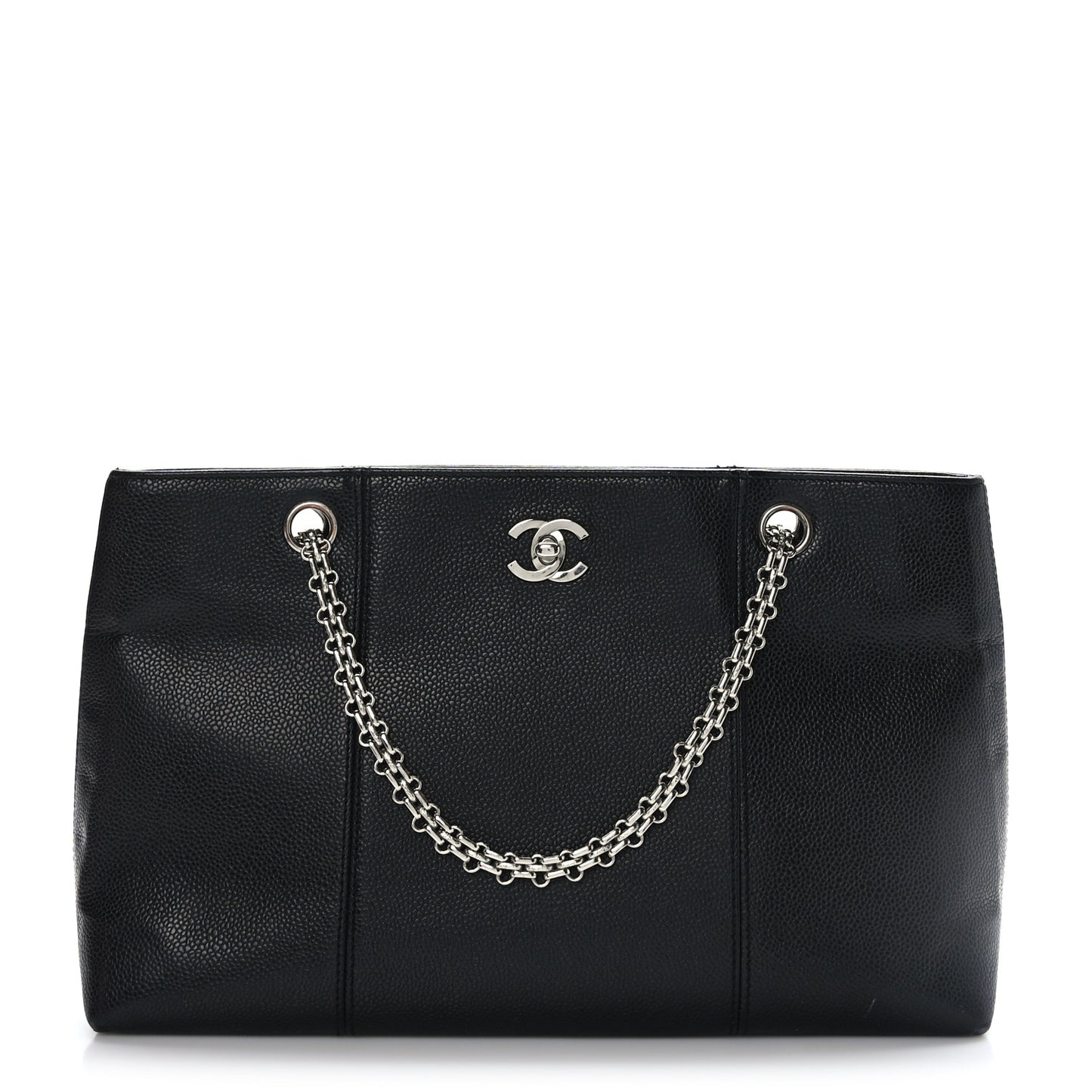 Caviar Bijoux Chain Shoulder Bag Black