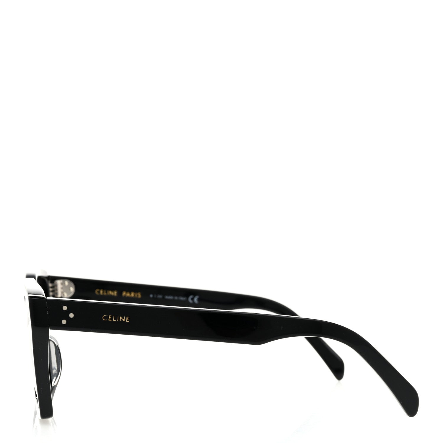 Celine Acetate Polarized Square Sunglasses CL40090F Black 3 of 7