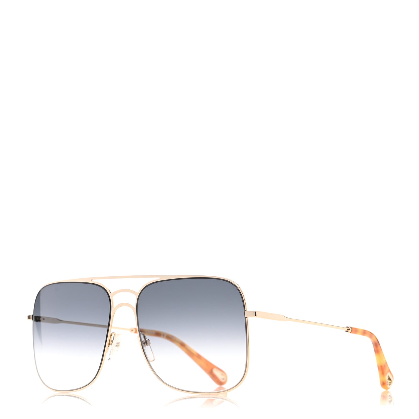 Square Aviator Sunglasses CE140S Gold