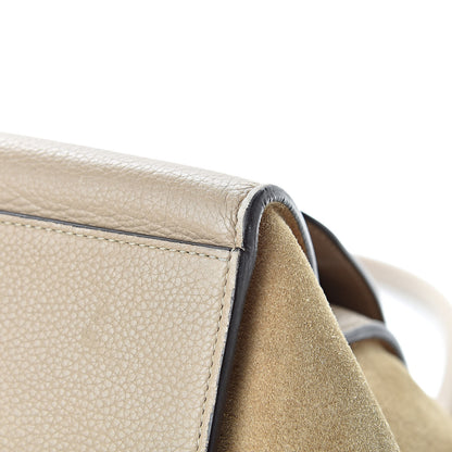 Celine Drummed Calfskin Suede Large Trapeze Dune 9 of 18