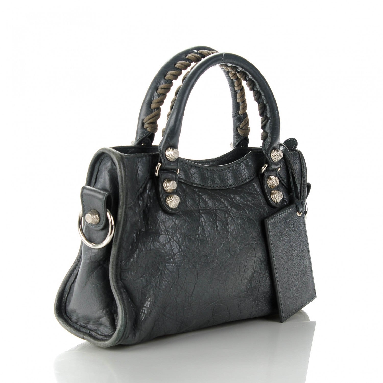 Balenciaga Agneau Giant 12 Silver Hardware Mini City Gris Tarmac 3 of 7