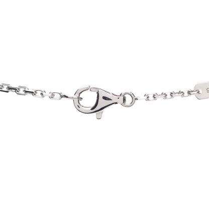 Van Cleef & Arpels 18K White Gold Mother of Pearl Magic Alhambra Pendant Necklace 4 of 6
