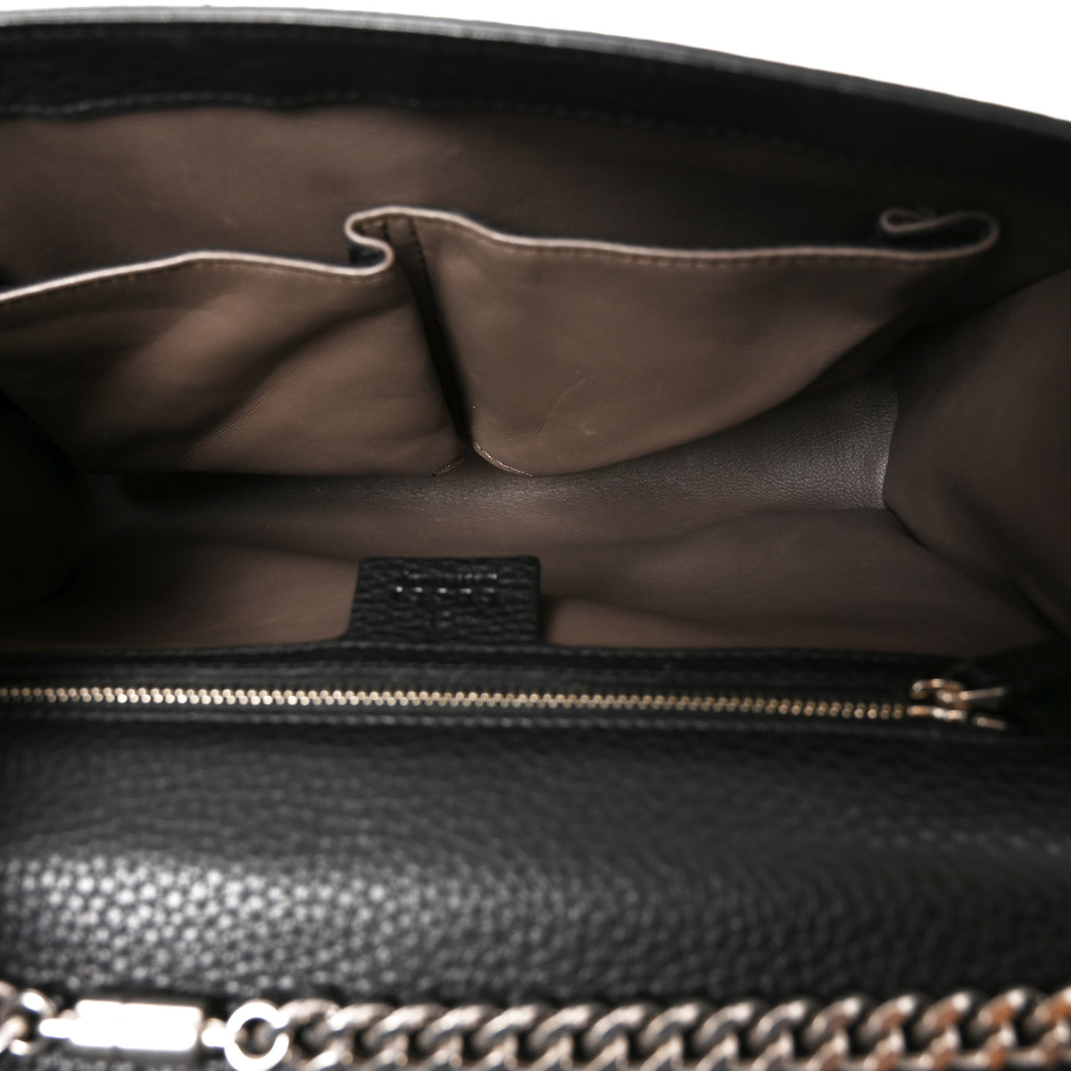 Calfskin Studded Medium Miss Bamboo Shoulder Bag Black