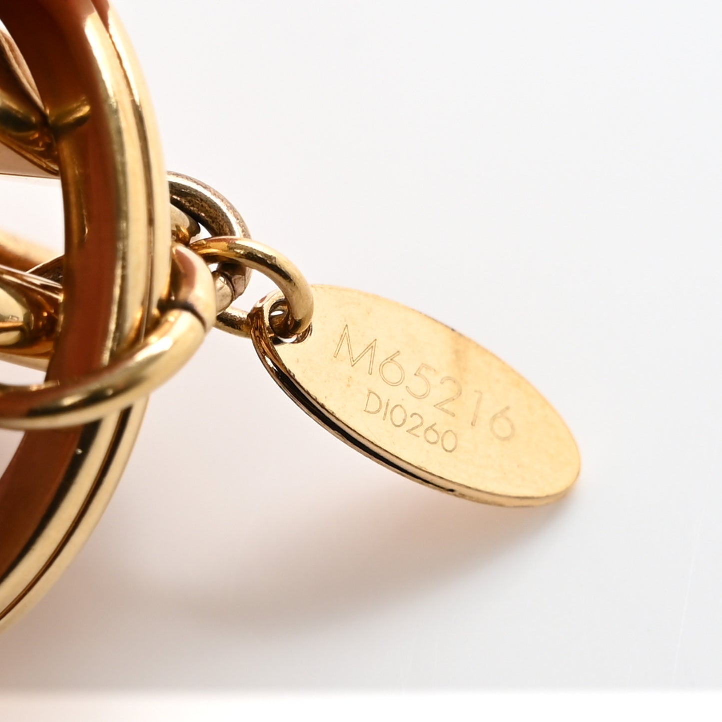 LV Facettes Bag Charm Key Holder Gold