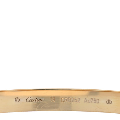 Cartier 18K Yellow Gold LOVE Bracelet 19 3 of 7