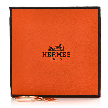 Hermes 18K Rose Gold Gambade H Ring 49 4.75 6 of 6