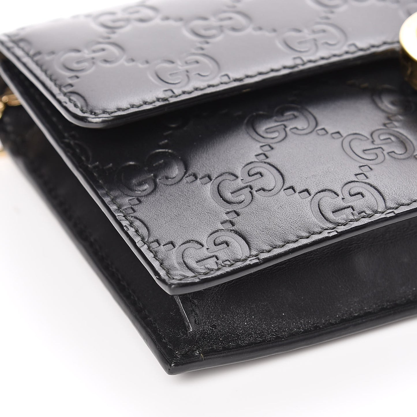 Guccissima Icon Chain Wallet Black