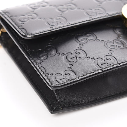 Gucci Guccissima Icon Chain Wallet Black 9 of 14