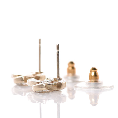 Chanel Crystal Mini CC Earrings Gold 4 of 5