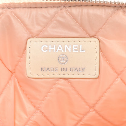 Chanel Canvas Large Coco Cuba Cosmetic Case Yellow Turquoise 5 of 9