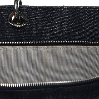Chanel Denim Quilted Timeless Tote Dark Blue 11 of 11
