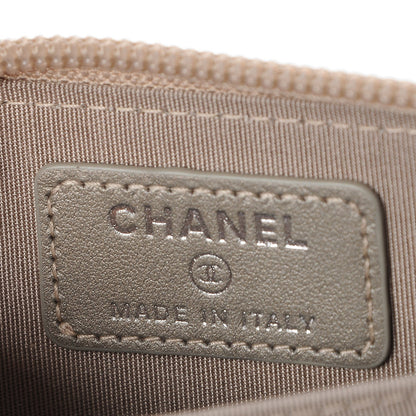Chanel Metallic Caviar Quilted Boy Zip Around Coin Purse Wallet Copper 5 of 8
