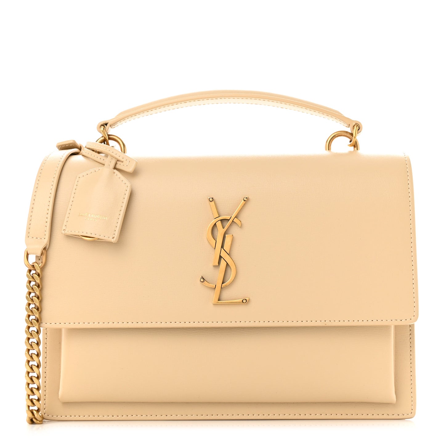 Smooth Calfskin Medium Monogram Sunset Satchel New Aspen