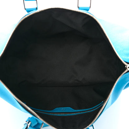 Louis Vuitton Taigarama Keepall Bandouliere 50 Blue Lagoon 4 of 7