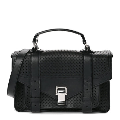 Proenza Schouler Grained Calfskin Tiny PS1 Satchel Black 1 of 11