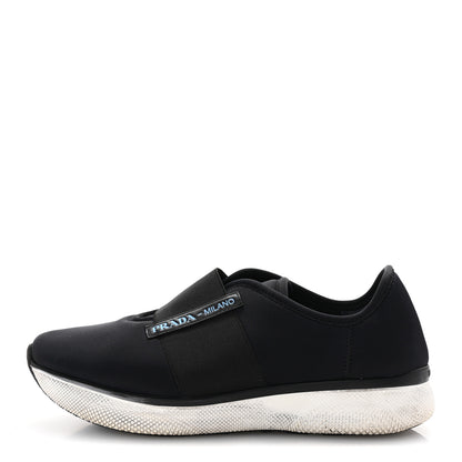 Prada Neoprene Slip On Sneakers 39 Black 1 of 9