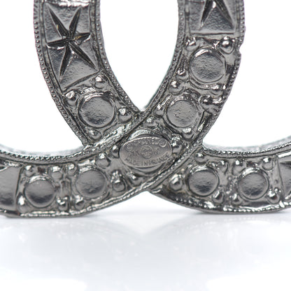 Chanel Ruthenium Crystal CC Star Brooch 4 of 5