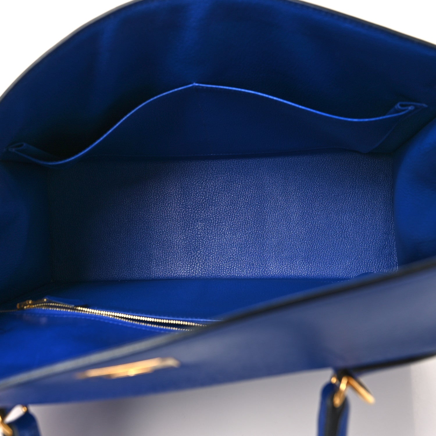 Hermes Tadelakt Kelly Sellier 35 Bleu Electrique 5 of 12