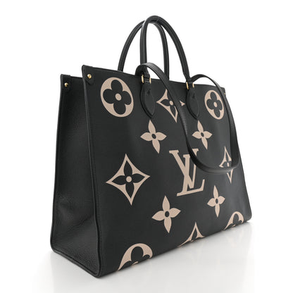 Louis Vuitton Empreinte Monogram Giant Onthego GM Black Beige 3 of 10
