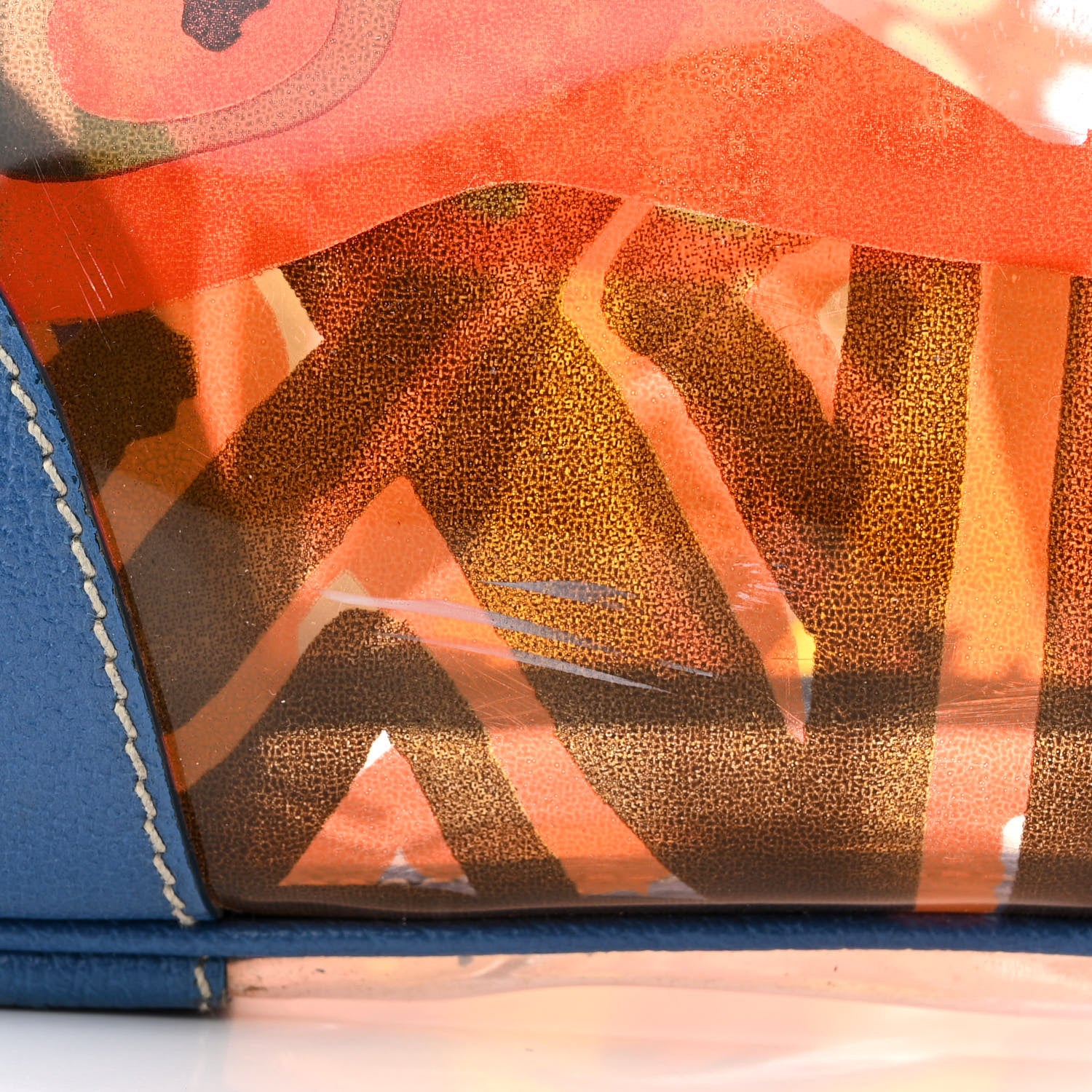 Prada Vinyl Calfskin Tote Multicolor 15 of 23