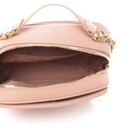 Chanel Calfskin Quilted CC Small Vanity Case Dark Beige 5 of 11