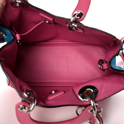 Christian Dior Calfskin Tri-Color Mini Diorissimo Tote 4 of 16