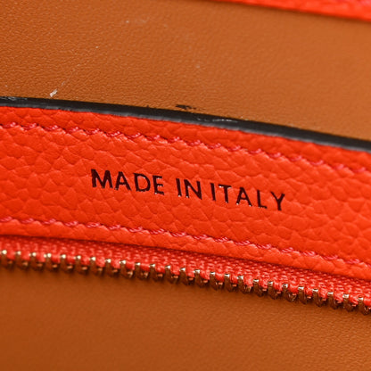 MCM Calfskin Medium Milano Tote Tangerine Tango Winter Mos 7 of 10