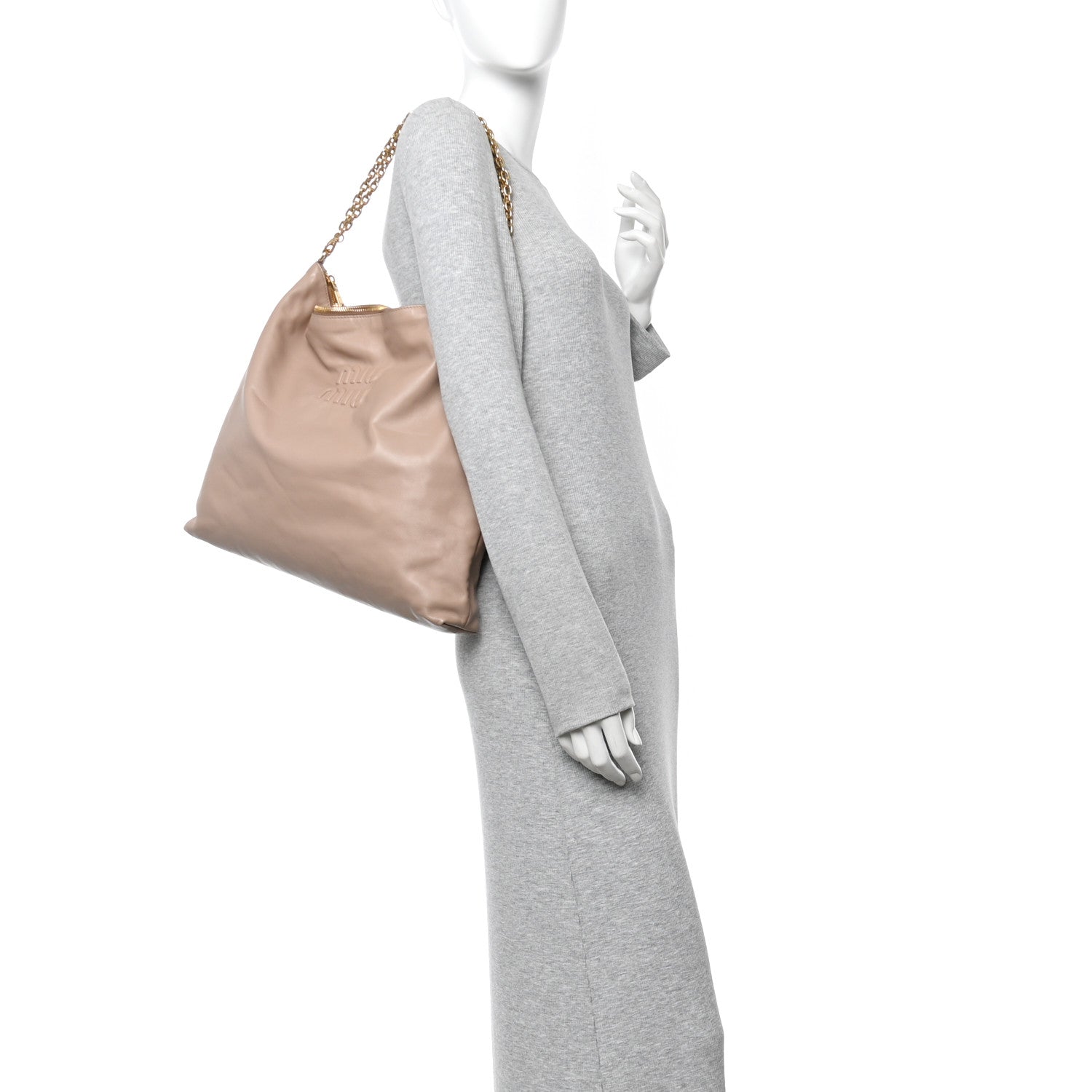 Miu Miu Soft Calf Softy Shoulder Bag Cammeo 2 of 10