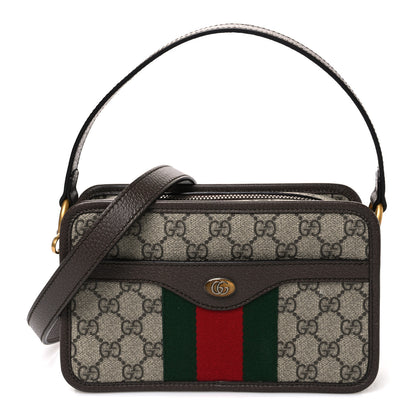 Gucci GG Supreme Monogram Web Ophidia Crossbody Bag Beige New Acero 1 of 10