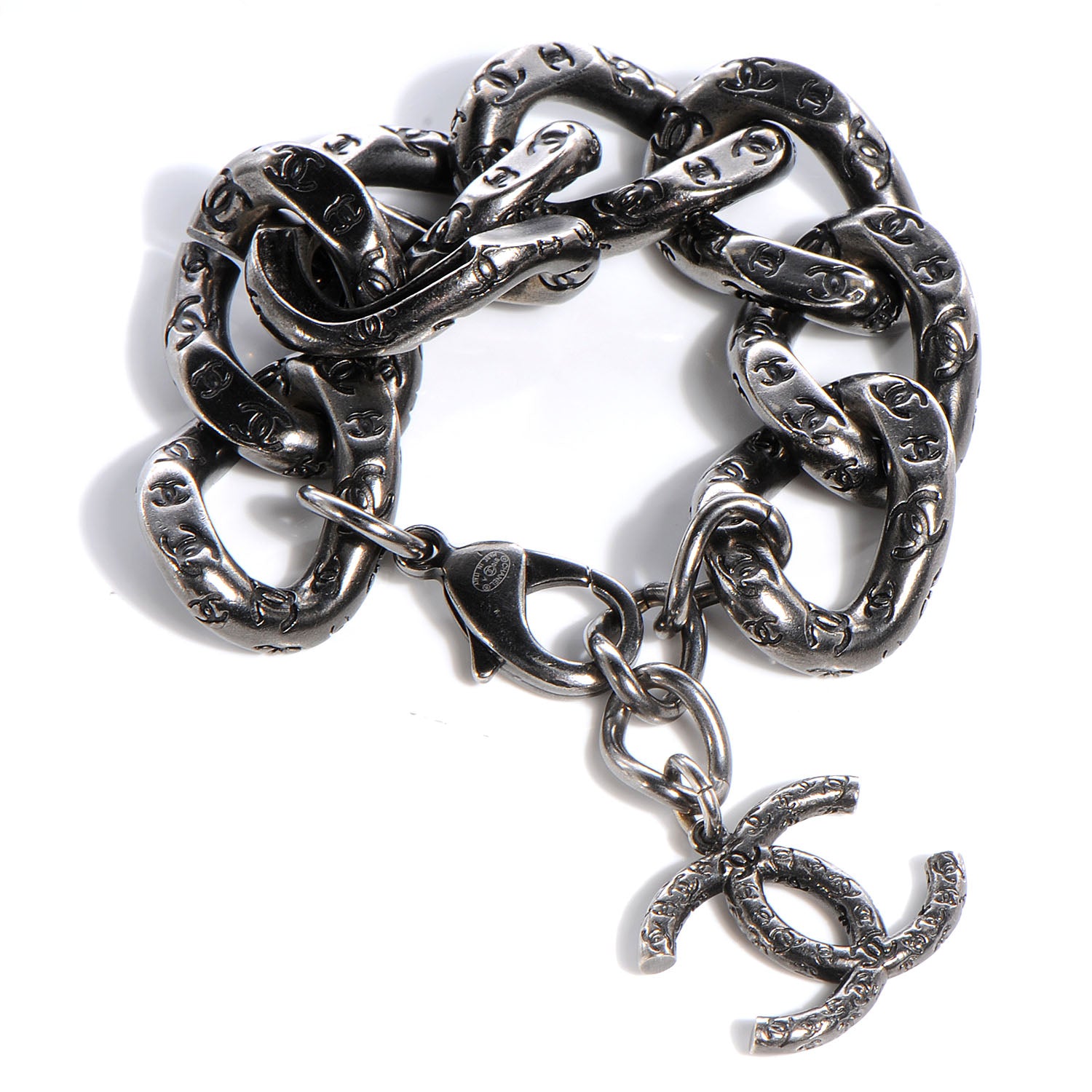 Chanel CC Chain Bracelet Dark Silver 1 of 4