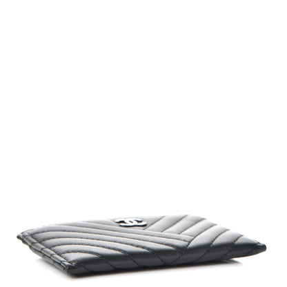 Chanel Lambskin Quilted CC Crossing Card Holder Black 4 of 9