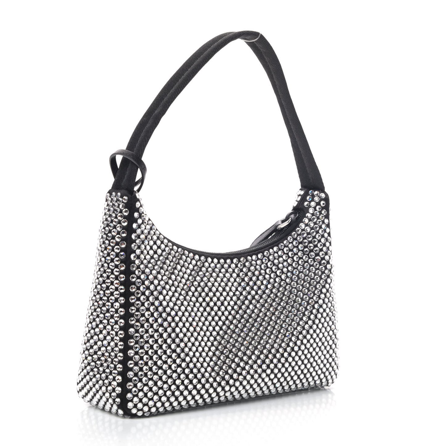 Satin Crystal Mini Re-Edition 2000 Bag Cristal