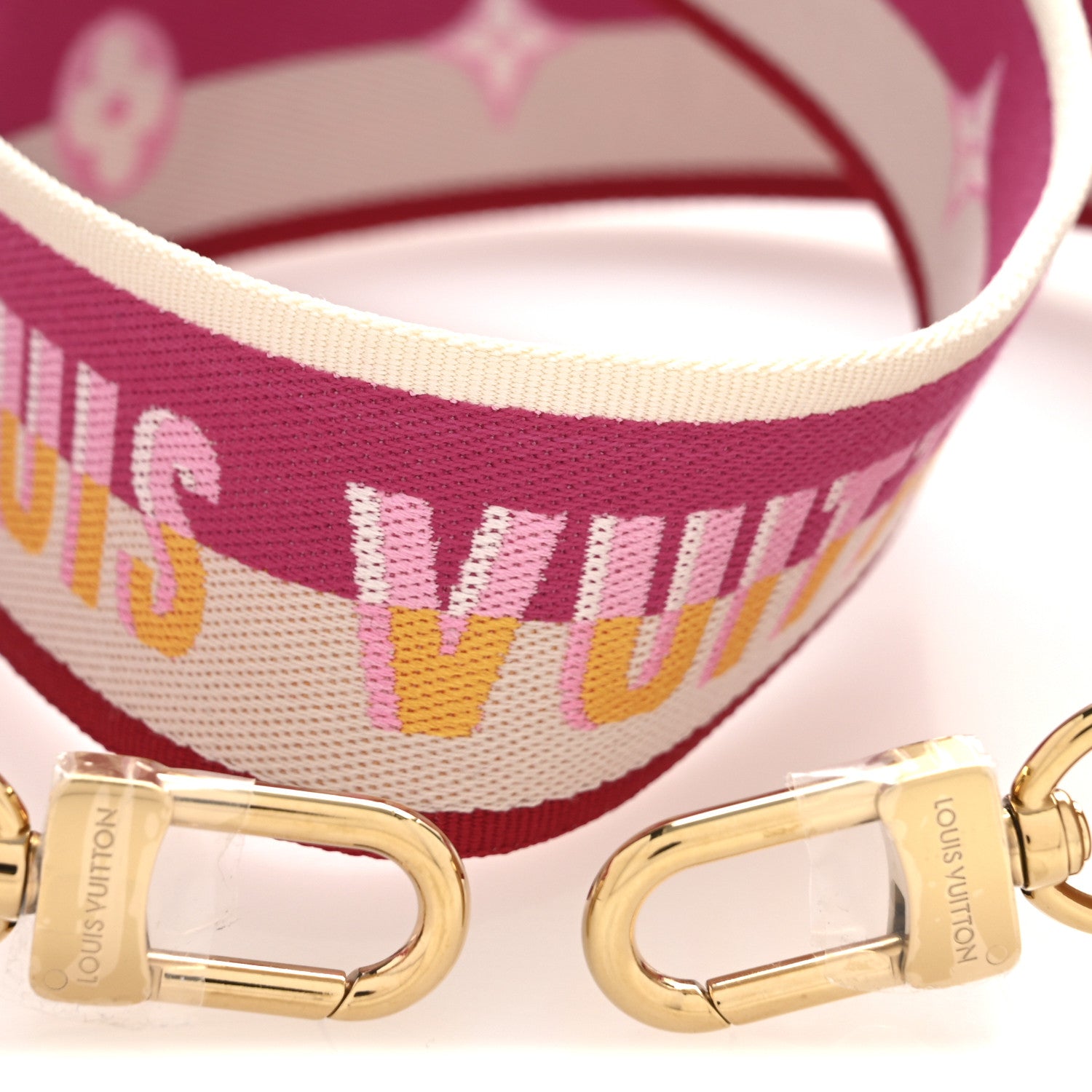 Louis Vuitton Jacquard Speedy Bandouliere 20 Shoulder Strap Fuchsia 3 of 5