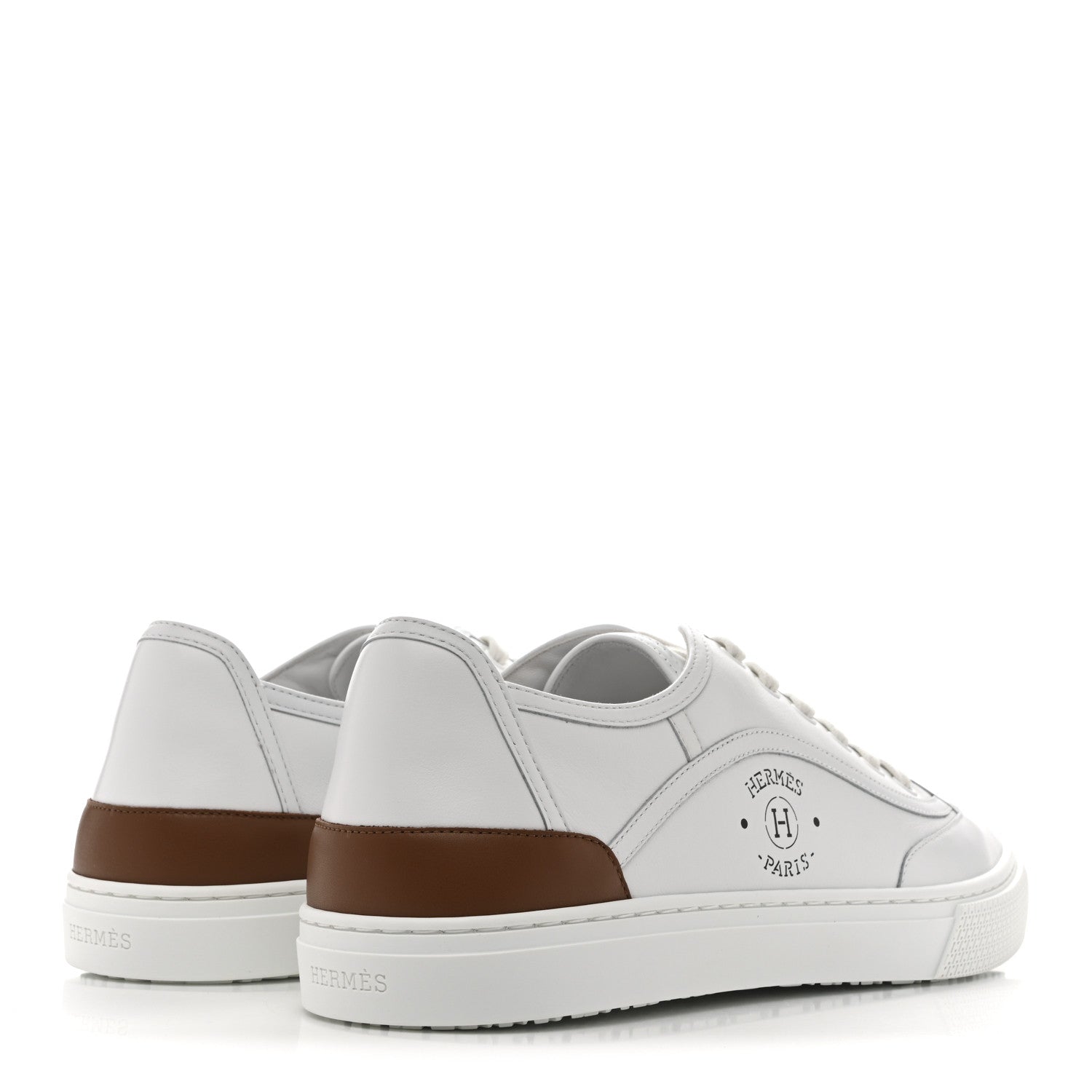 Hermes Calfskin Mens Get Sneakers 43 White 5 of 11