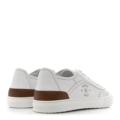 Hermes Calfskin Mens Get Sneakers 43 White 5 of 11