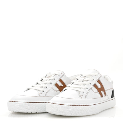 Hermes Calfskin Mens Deep Sneakers 39.5 White Naturel 4 of 12