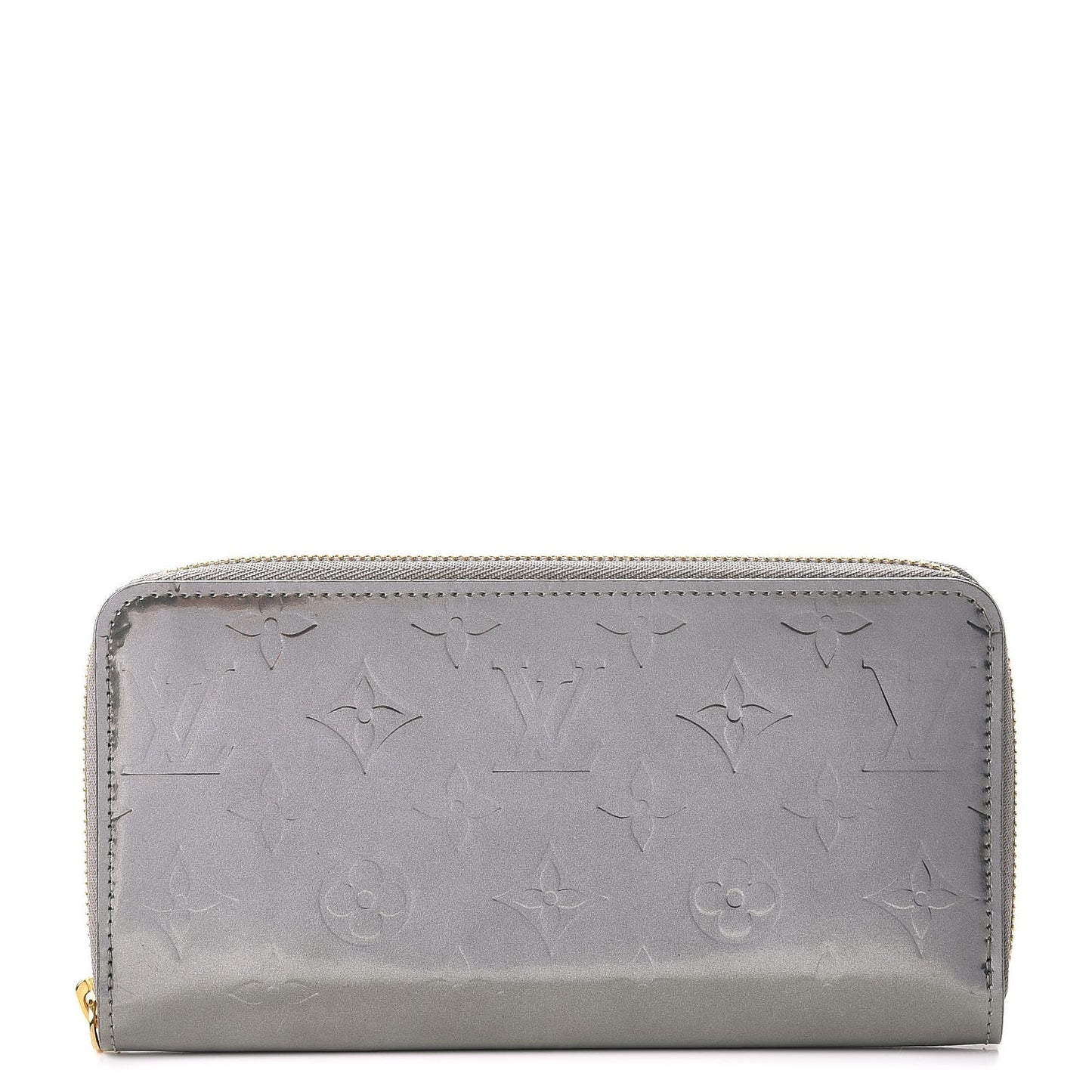 Vernis Zippy Wallet Gris Metal