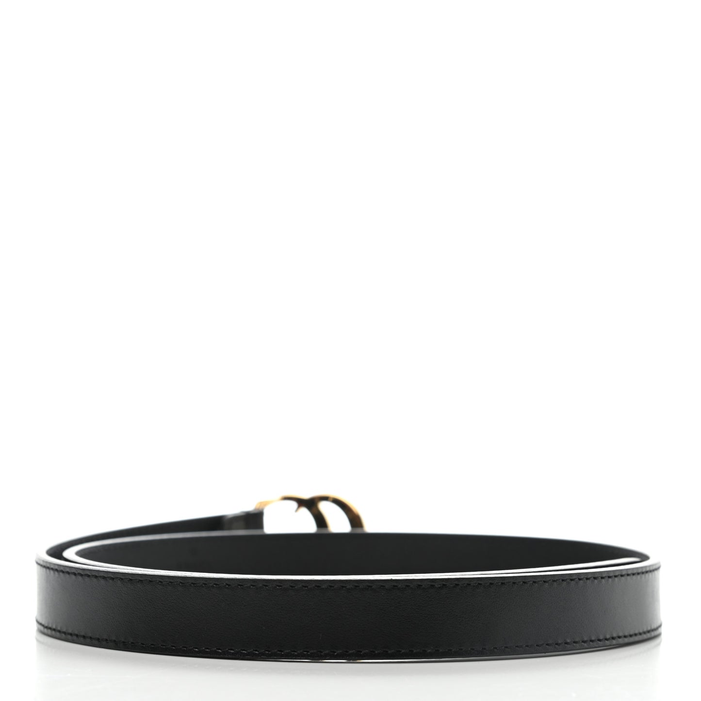 Plutone Calfskin Double G 20mm Belt 75 30 Black