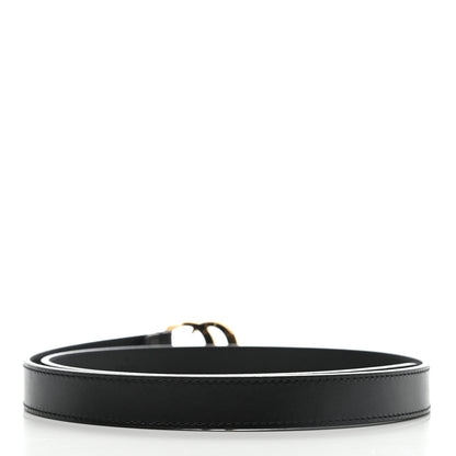 Gucci Plutone Calfskin Double G 20mm Belt 75 30 Black 2 of 5