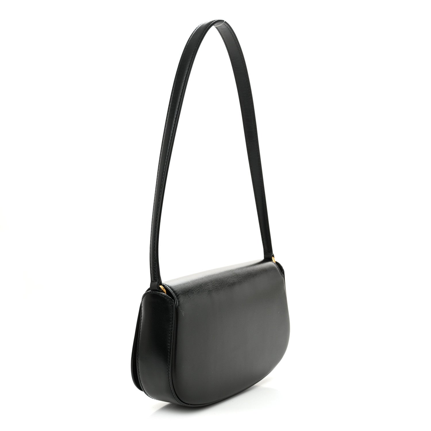 Saint Laurent Box Calfskin Mini Voltaire Shoulder Bag Black 3 of 13