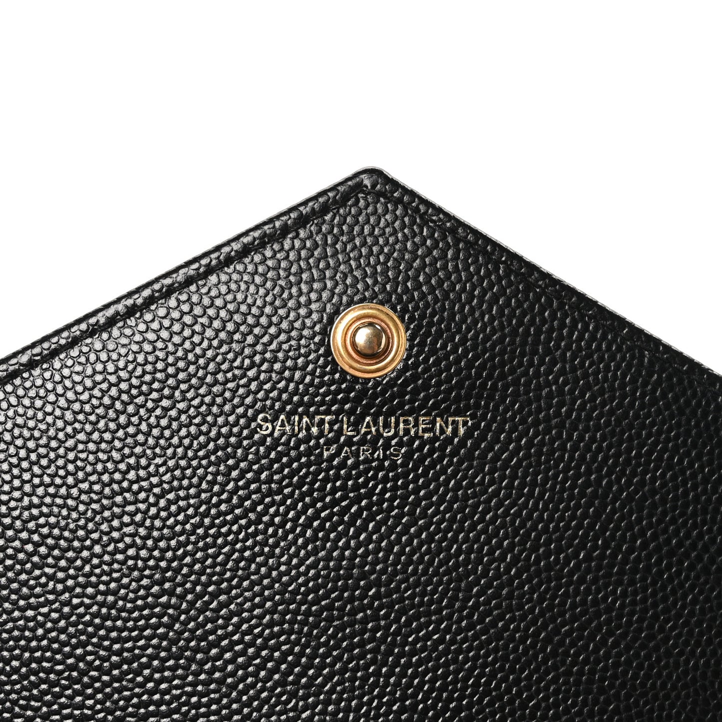 Grain De Poudre Matelasse Chevron Monogram Chain Wallet Black