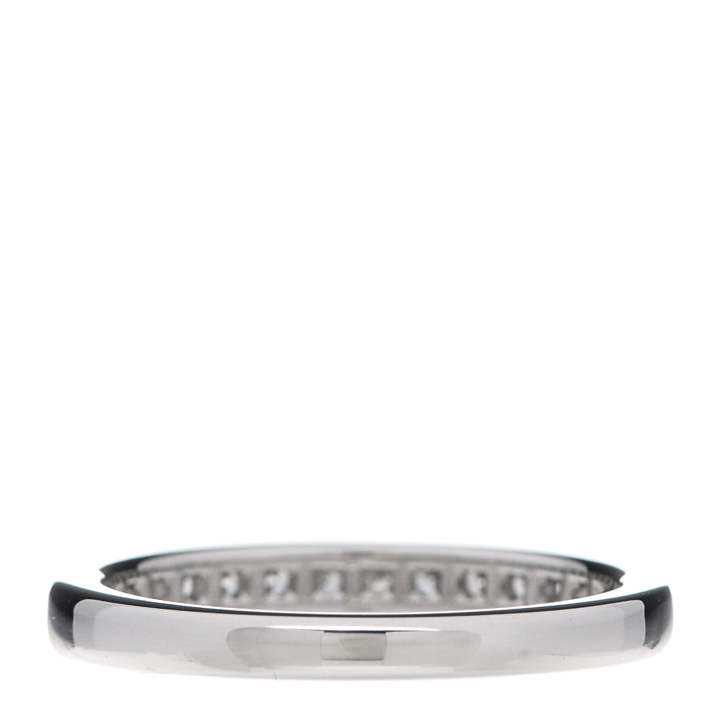 Platinum Diamond 2mm Half Circle Wedding Band Ring 50 5.5