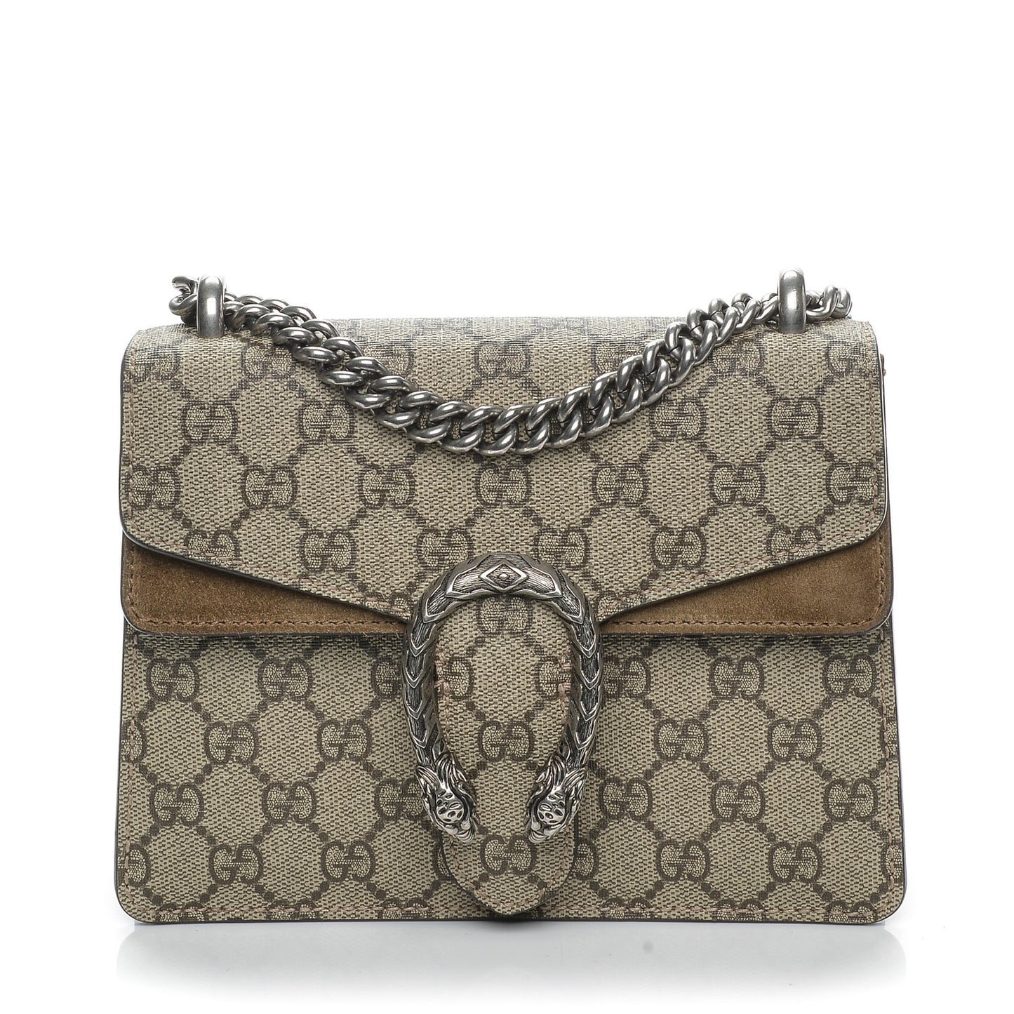 GG Supreme Monogram Mini Dionysus Shoulder Bag Taupe