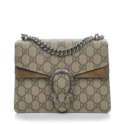 Gucci GG Supreme Monogram Mini Dionysus Shoulder Bag Taupe 1 of 9